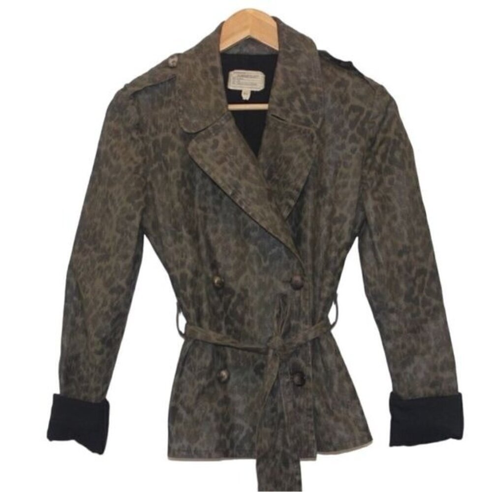 Current/Elliott Camouflage Print Blazer Jacket Size Medium